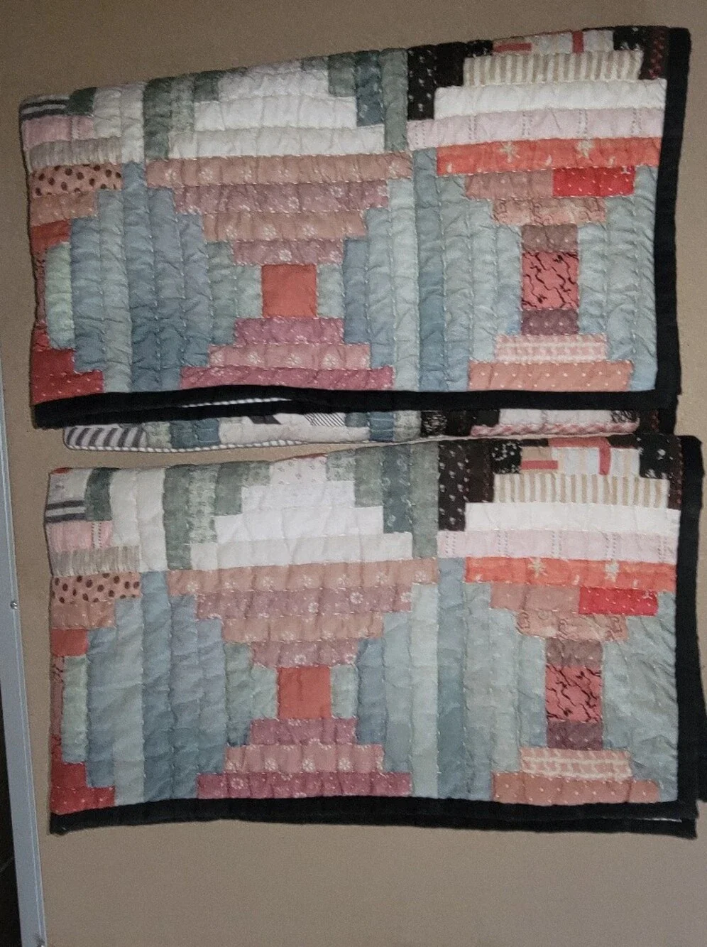 Pottery Barn Quilted Pillow Sham Set King Size Multicolor